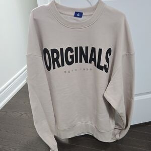 Jack & Jones Beige Crewneck Sweater